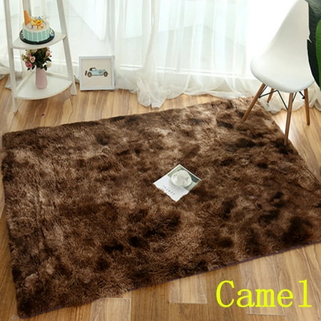 XIYAO Modern Indoor Plush Fluffy Rug Rainbow Rug Carpet Shaggy Floor Mat Extra Soft Area Rugs for Bedroom Living Room Girls Kids Nursery